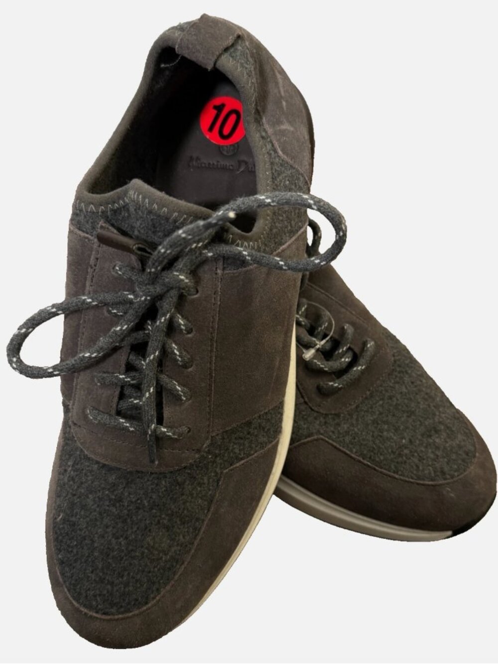 NEW Massimo Dutti Shoes Men's Grey Wool Lace Up Sneakers Trainers Size EU 43 10
